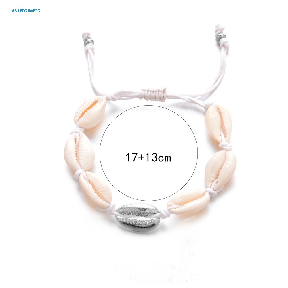 Túi Đựng Đồ Dùng Cao Cấp Tiện Dụng| Lắc Chân Dây Thừng Họa Tiết Vỏ Sò Thời Trang Cho Nữ