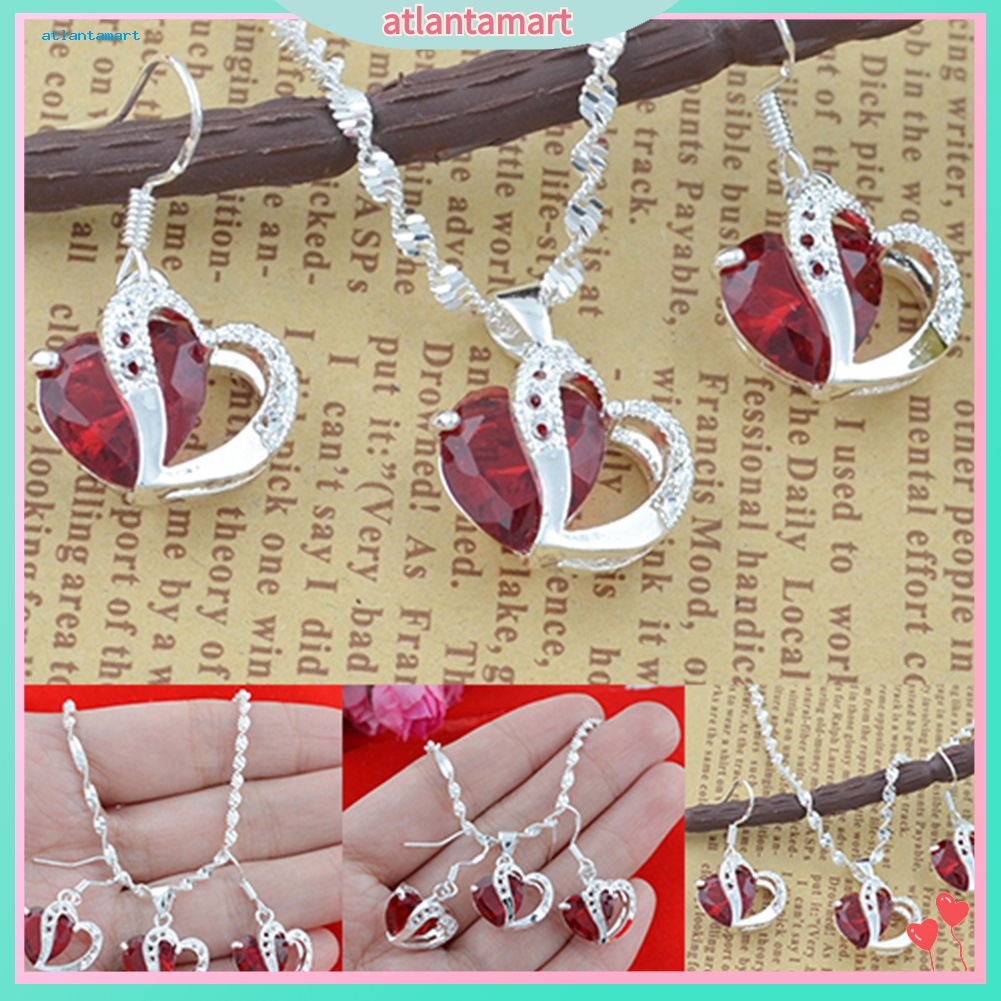 Túi Đựng Đồ Dùng Cao Cấp Tiện Dụng| Bộ Vòng cổ + Bông Tai Mạ BạC ĐíNh Đá Đỏ ThờI Trang