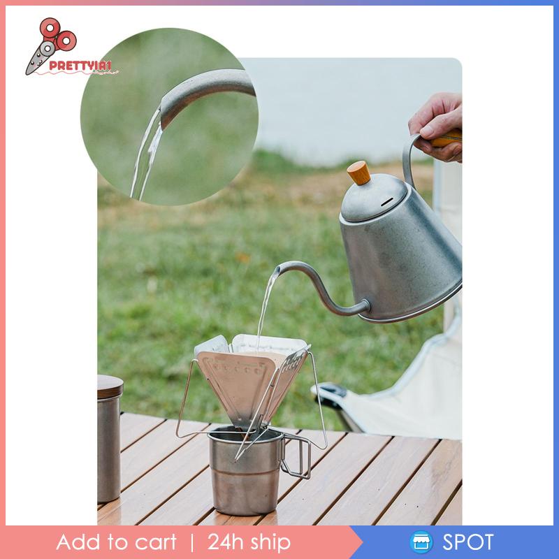 Ấm Pha Cà Phê Nhỏ Giọt Cổ Ngỗng Dài 1000ml Tiện Dụng Mang Theo Du Lịch Cắm Trại