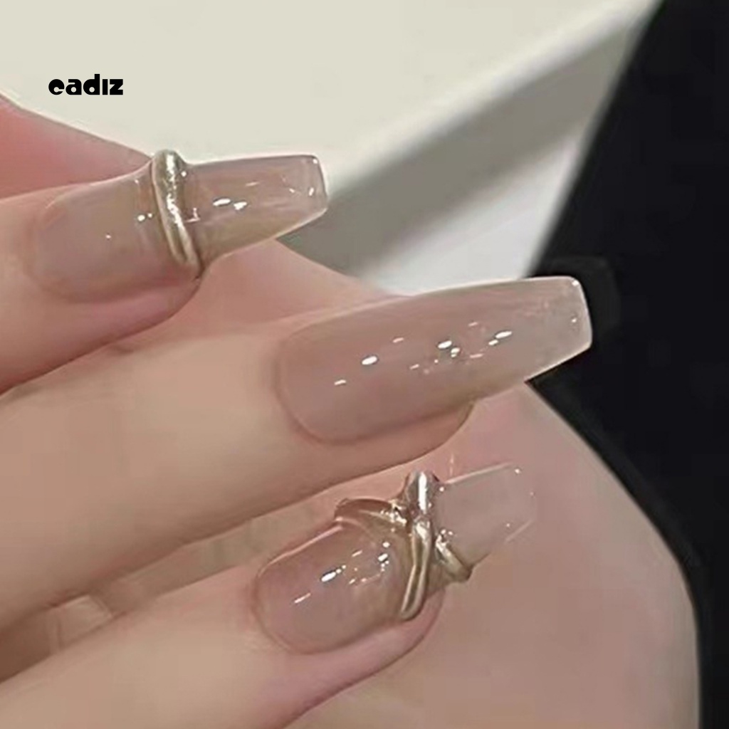 1 Bộ Móng Tay Giả Che Phủ Toàn Diện Hiệu Ứng Visual Effect Kèm Keo Dán Chuyên Dụng Cho Salon