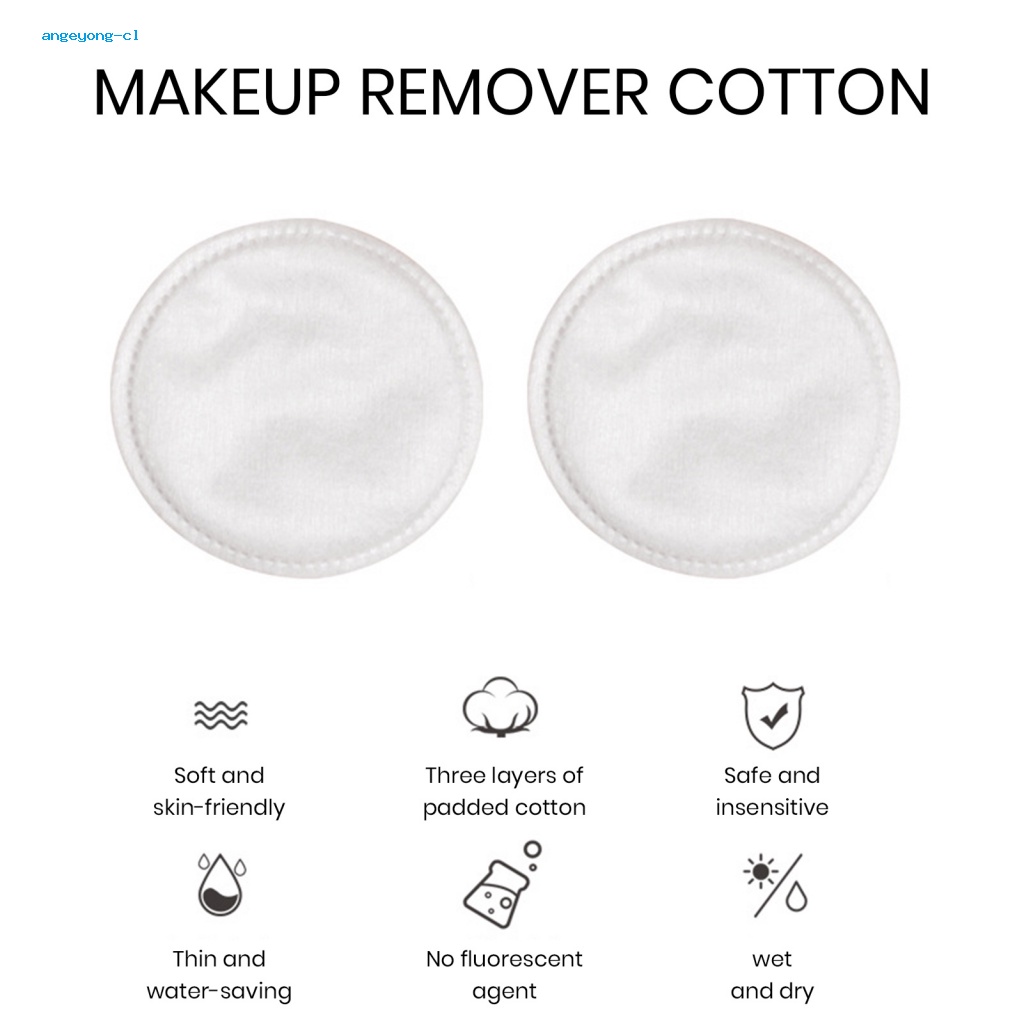 Bộ 120 Bông Tẩy Trang Hai Mặt Hiệu Quả Nhẹ Nhàng Cho Mặt Và Mắt