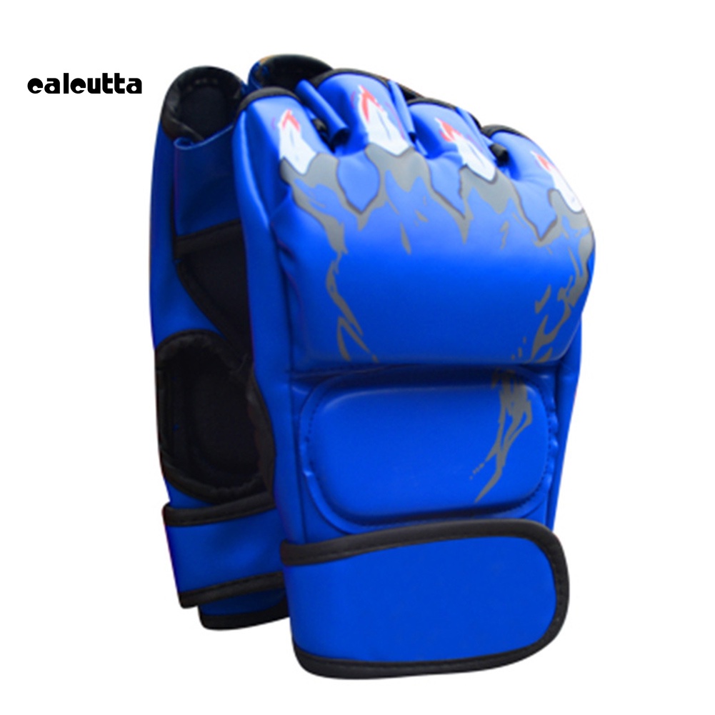 Găng Tay Da Hở Ngón Tập Boxing MMA Chuyên Dụng Cho Người Lớn