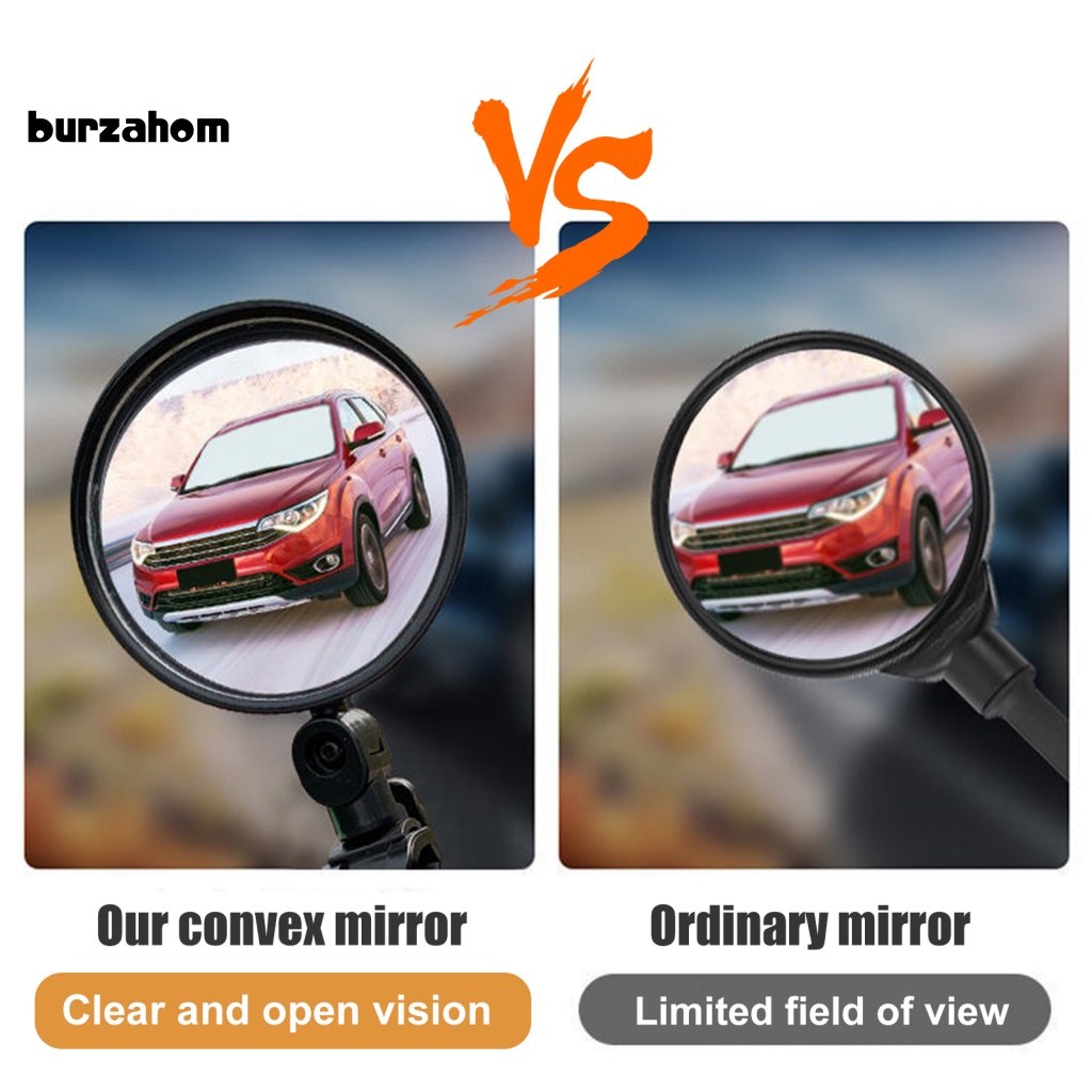 1 Cặp Kính Chiếu Hậu Góc Rộng Gắn Tay Lái Xe Máy Scooter Dễ Điều Chỉnh