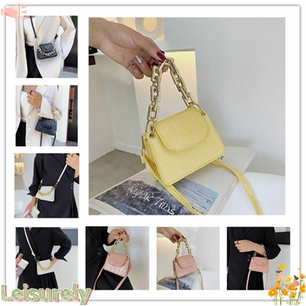 LEILY Túi Xách Dây Đeo Xích Hình Thoi