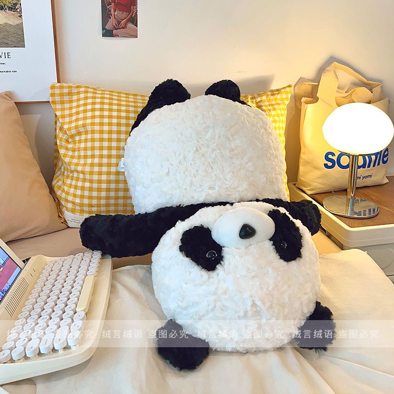 Đồ chơi nhồi bông gấu bông gấu trúc  đáng yêu Búp bê gấu trúc lông thỏ làm quà sinh nhật cho bạn gái