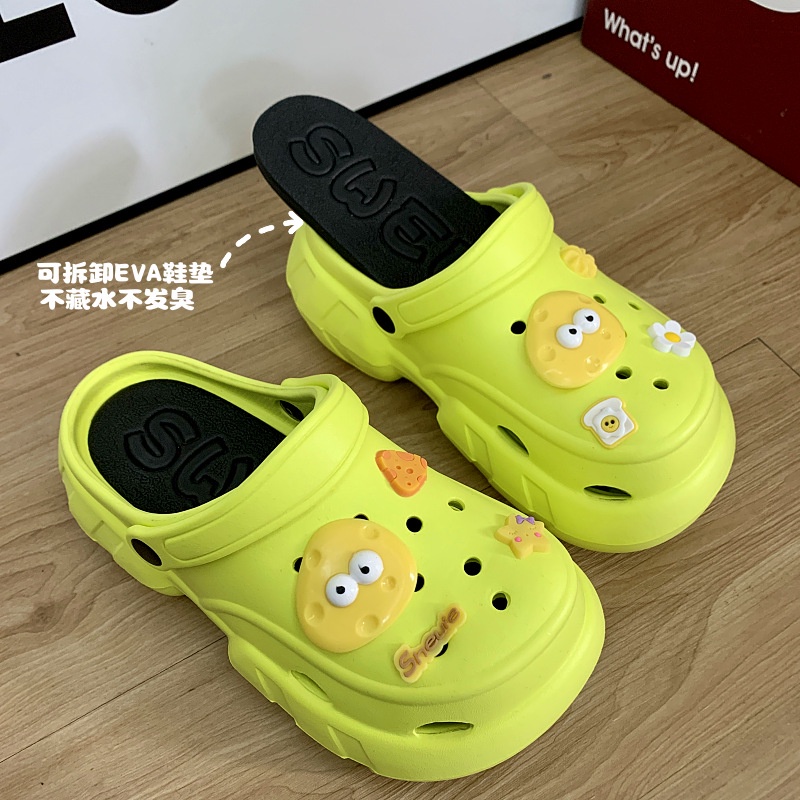 JISAILUN dép nữ dép sandal nữ dép cross dép bánh mì đế cao giày đế cao 2023 NEW JUL1012