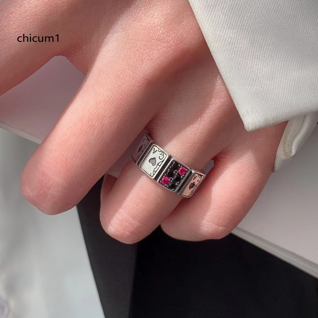 Nhẫn Hở Đính Đá Zirconia Kiểu Vintage Thời Trang Dự Tiệc