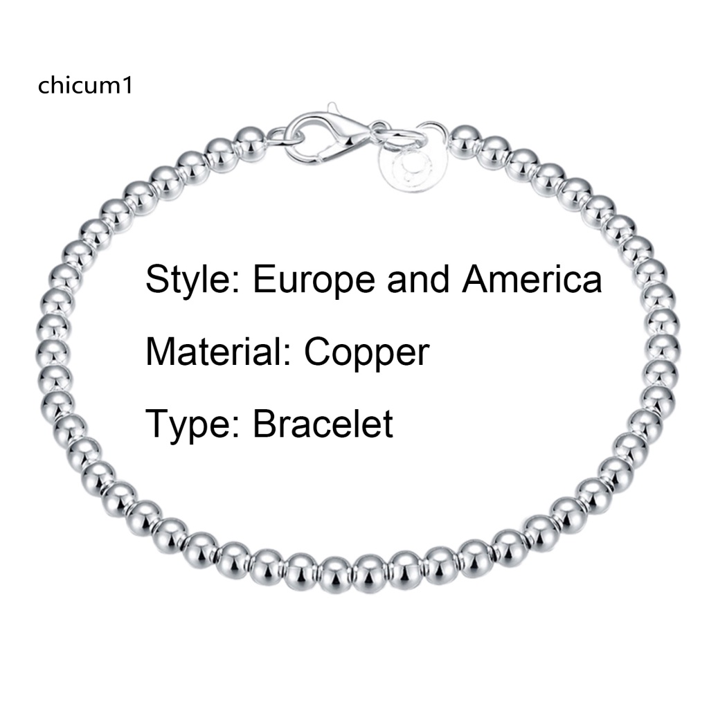 Vòng Tay Mạ Bạc Xinh Xắn Có Khóa Càng Cua Cho Nữ