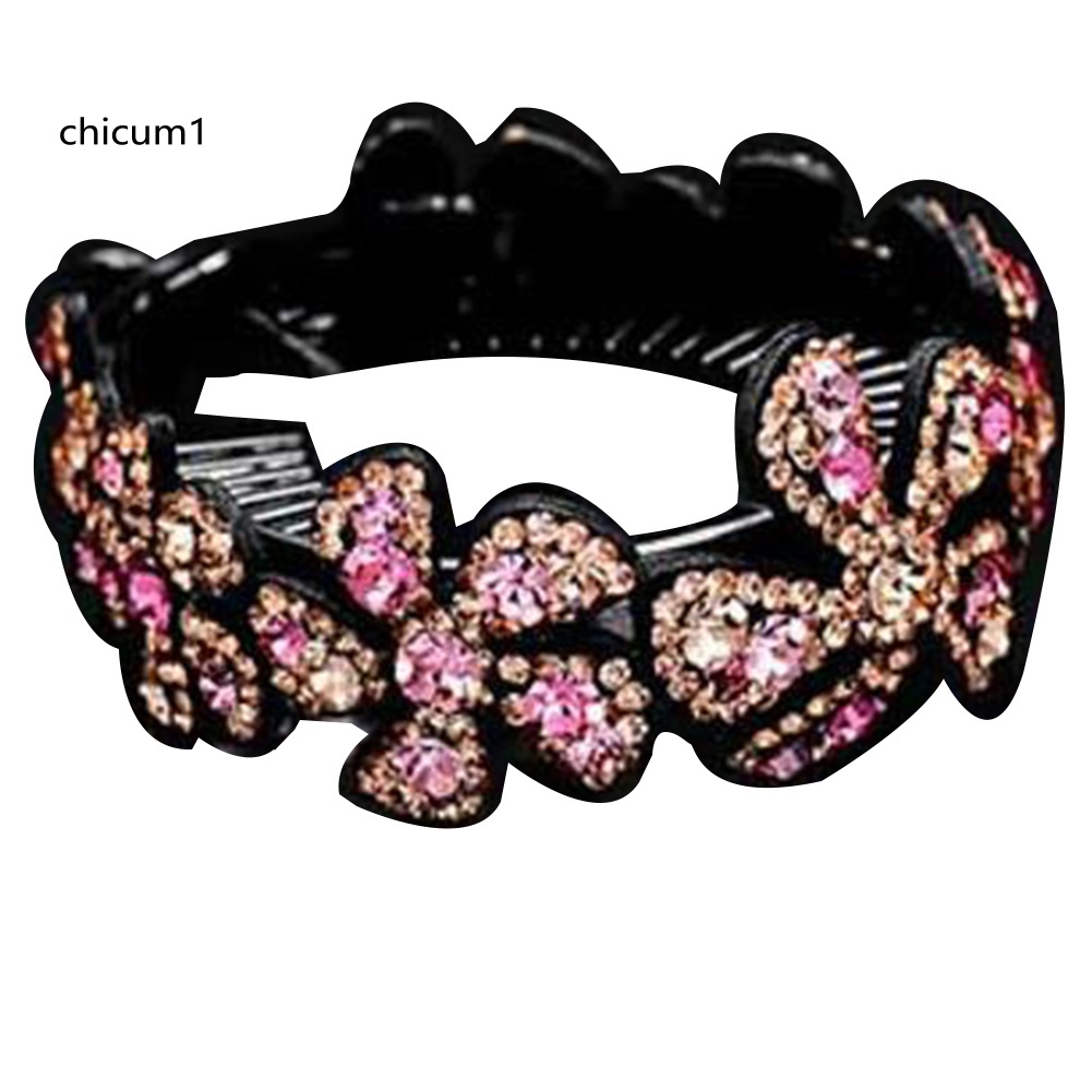 Kẹp Tóc Dạng Xoắn Đính Đá Thời Trang Cho Nữ