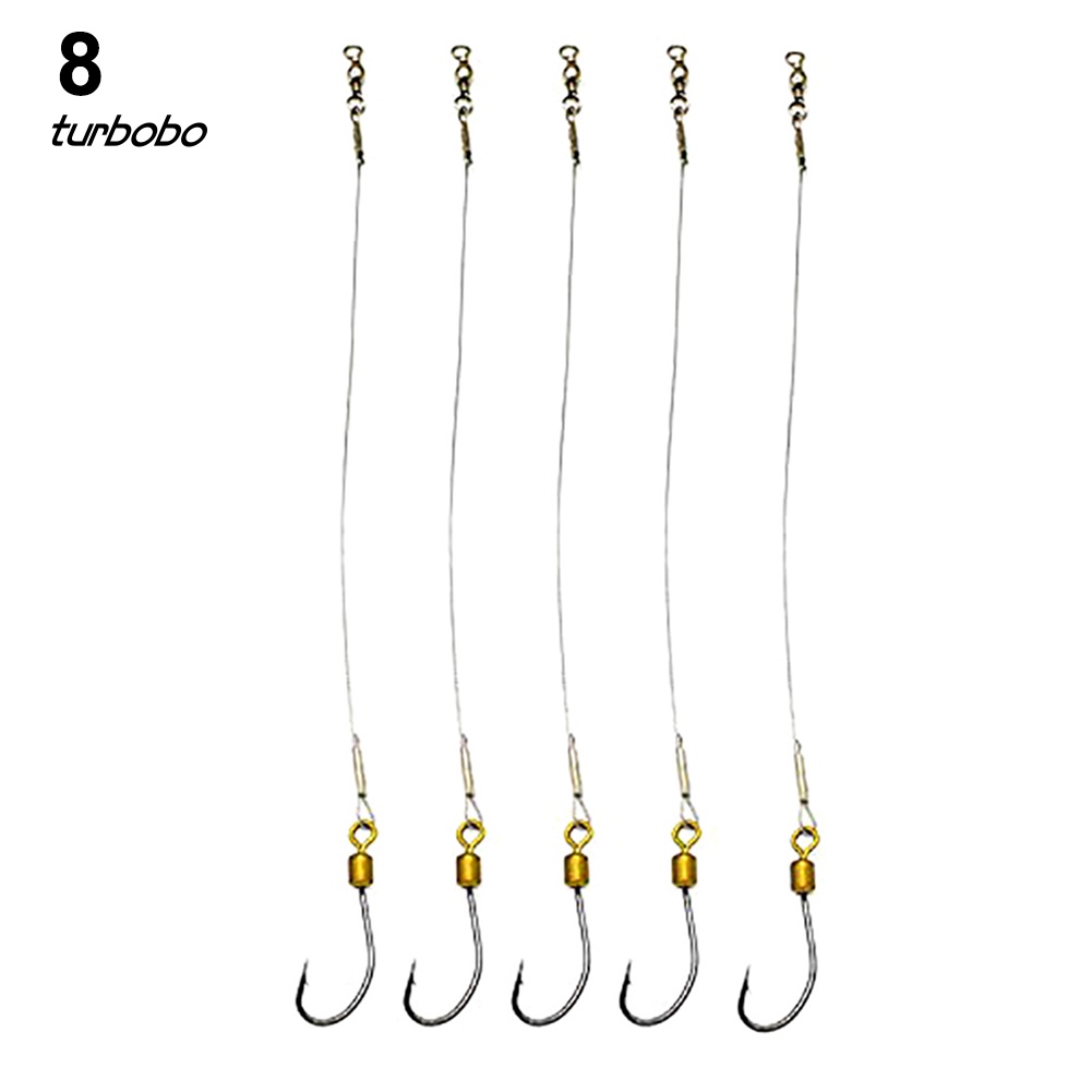 Set 5 Dây Móc Câu Cá Bằng Thép Không Gỉ