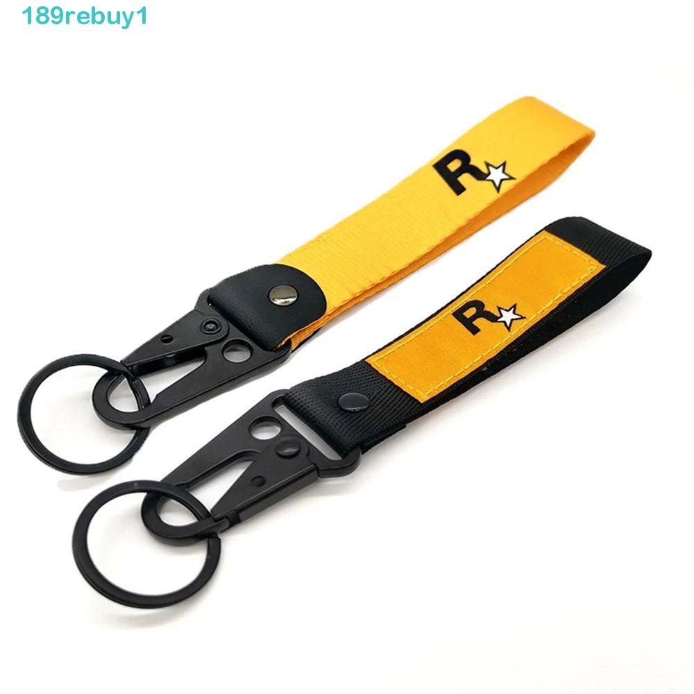 REBUY1 Dây Móc Khóa Logo Xe Hơi GTA5 Bằng Nylon JDM