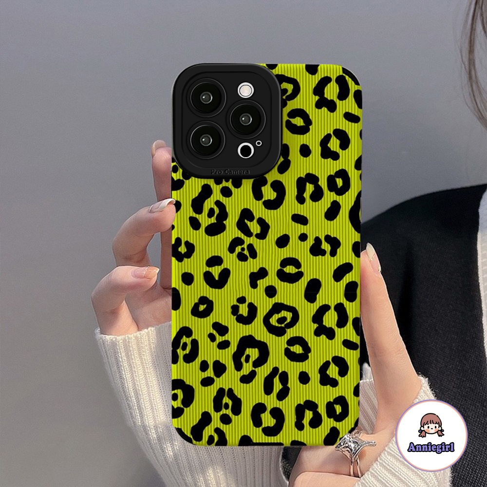 Ốp Điện Thoại TPU Mềm Họa Tiết Da Báo Màu Dạ Quang Cho IPhone 14 Pro Max 11 13 Pro Max 12 Pro Max X XS XR 7 8 Plus