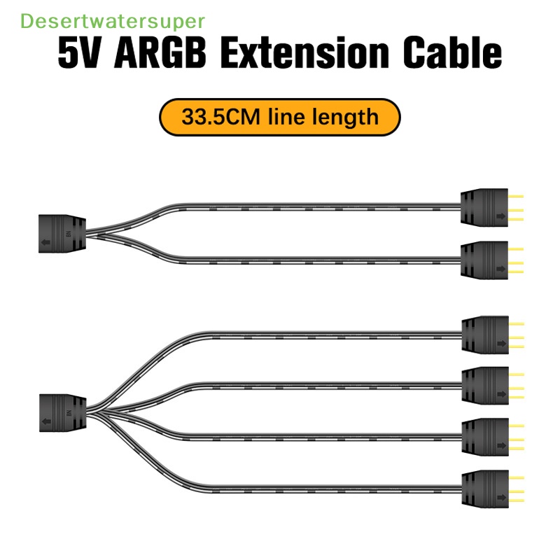Cáp Chia Cổng 5V 3Pin 1 Sang 2 1 Thành 4 33.5cm ARGB Thông Dụng