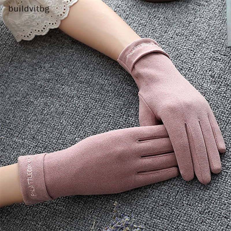 Găng Tay Lái Xe Cảm Ứng Ấm Áp Cho Nữ