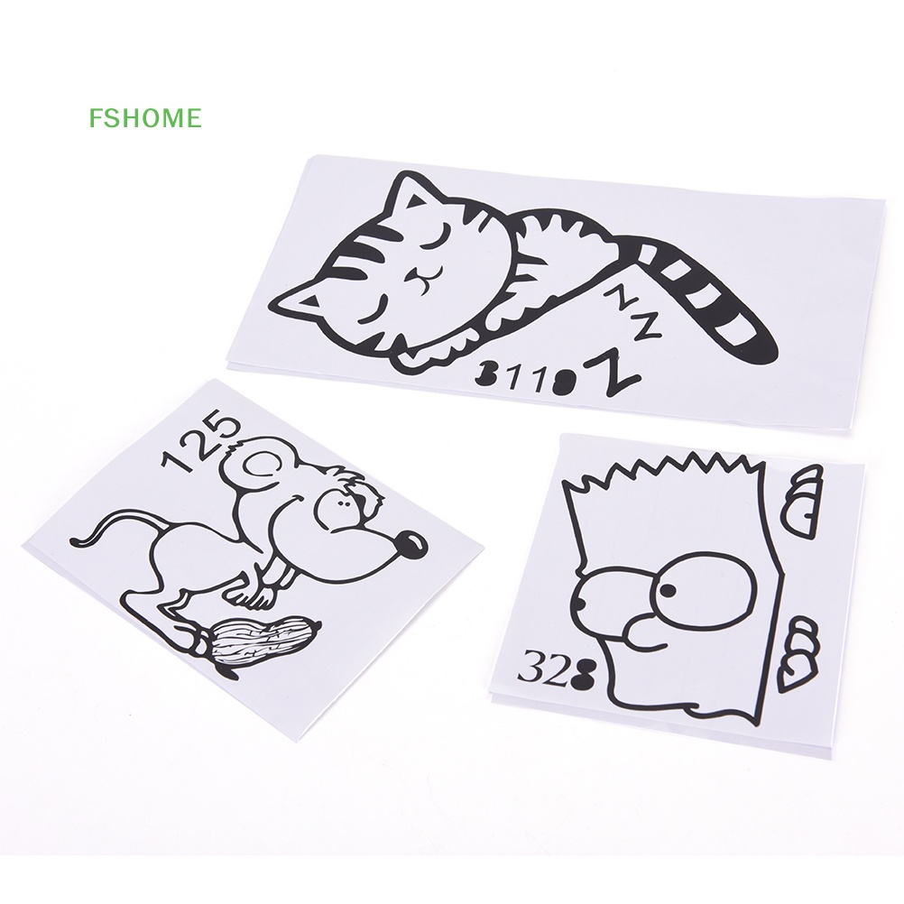 Sticker Vinyl Dán Tường Trang Trí Hình Chó Mèo Tháo Gỡ Được DIY