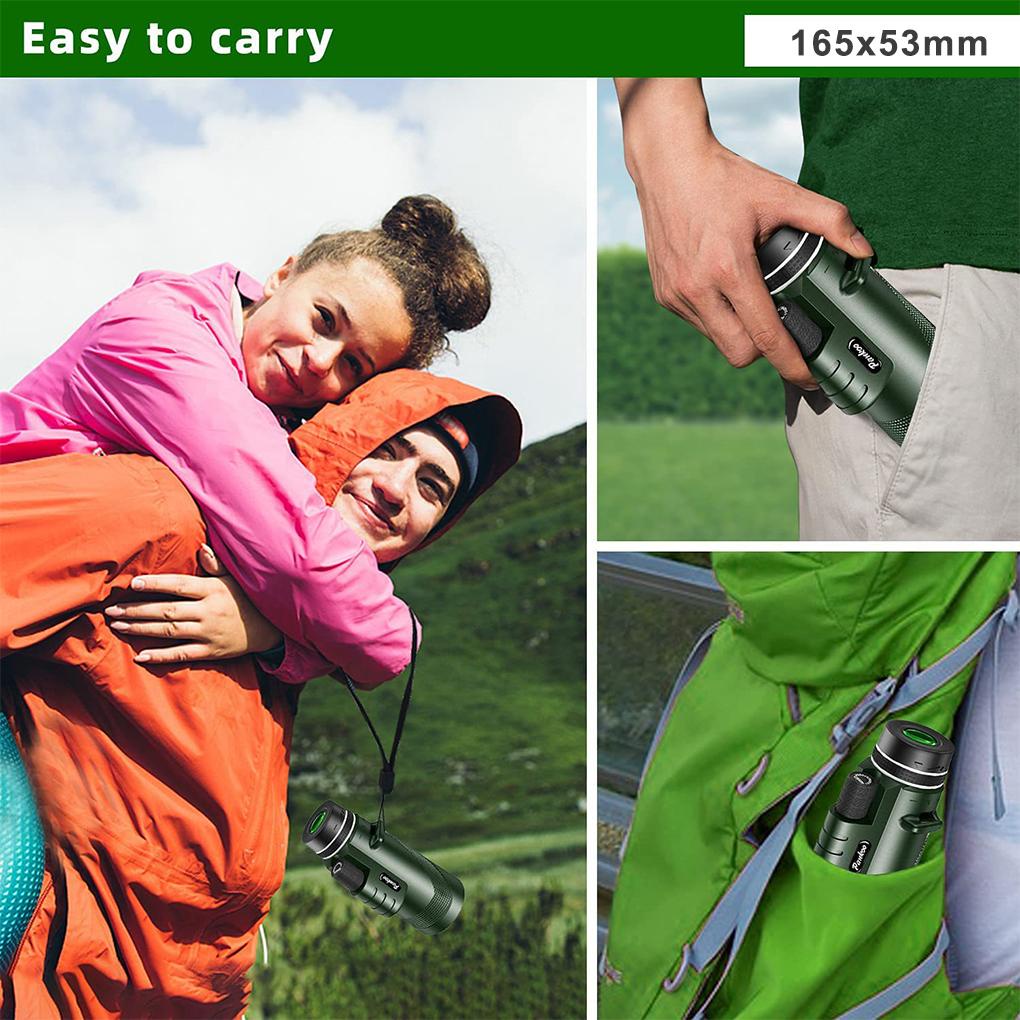 Kính Viễn Vọng Một Mắt 10-12 Lần Chống Bụi Cầm Tay Hỗ Trợ Đi Săn / Leo Núi
