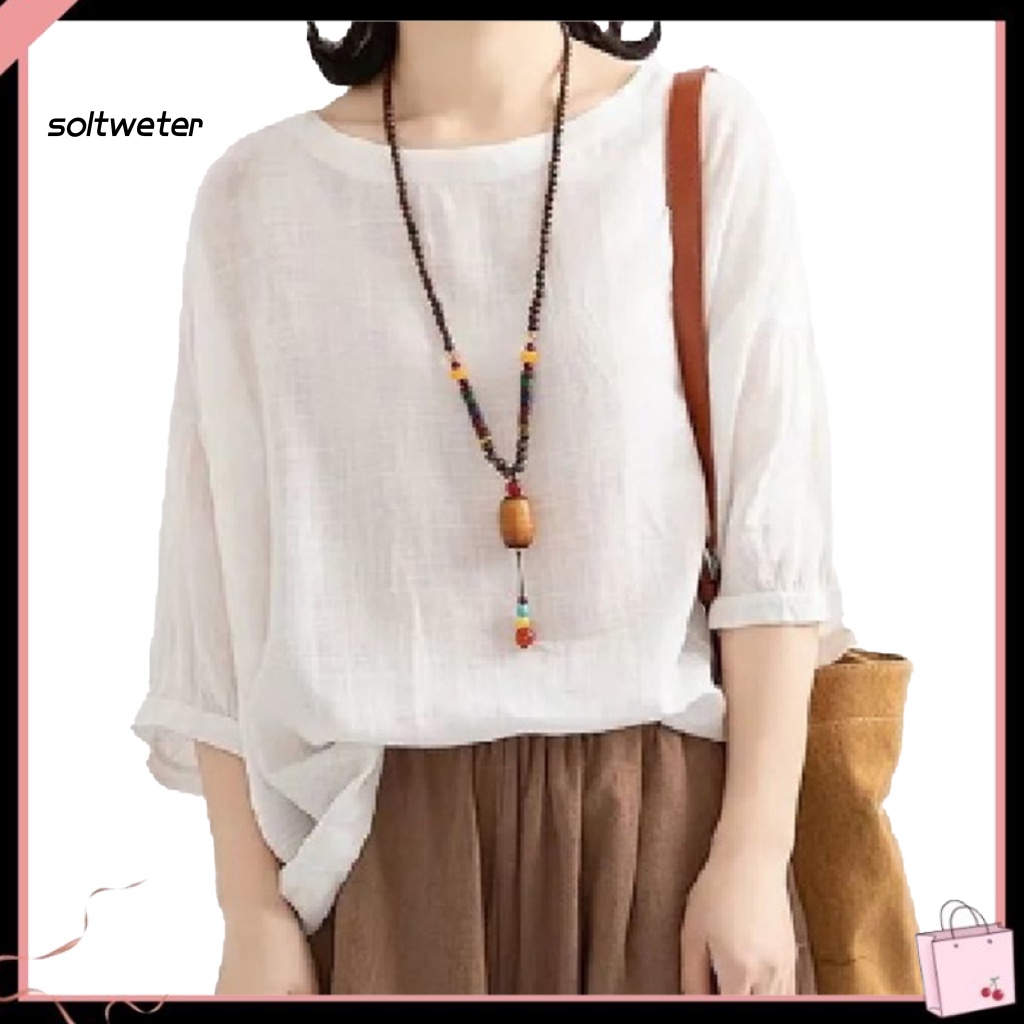 Áo Cánh Dơi Bằng Cotton Thoáng Khí Thời Trang Cho Nữ