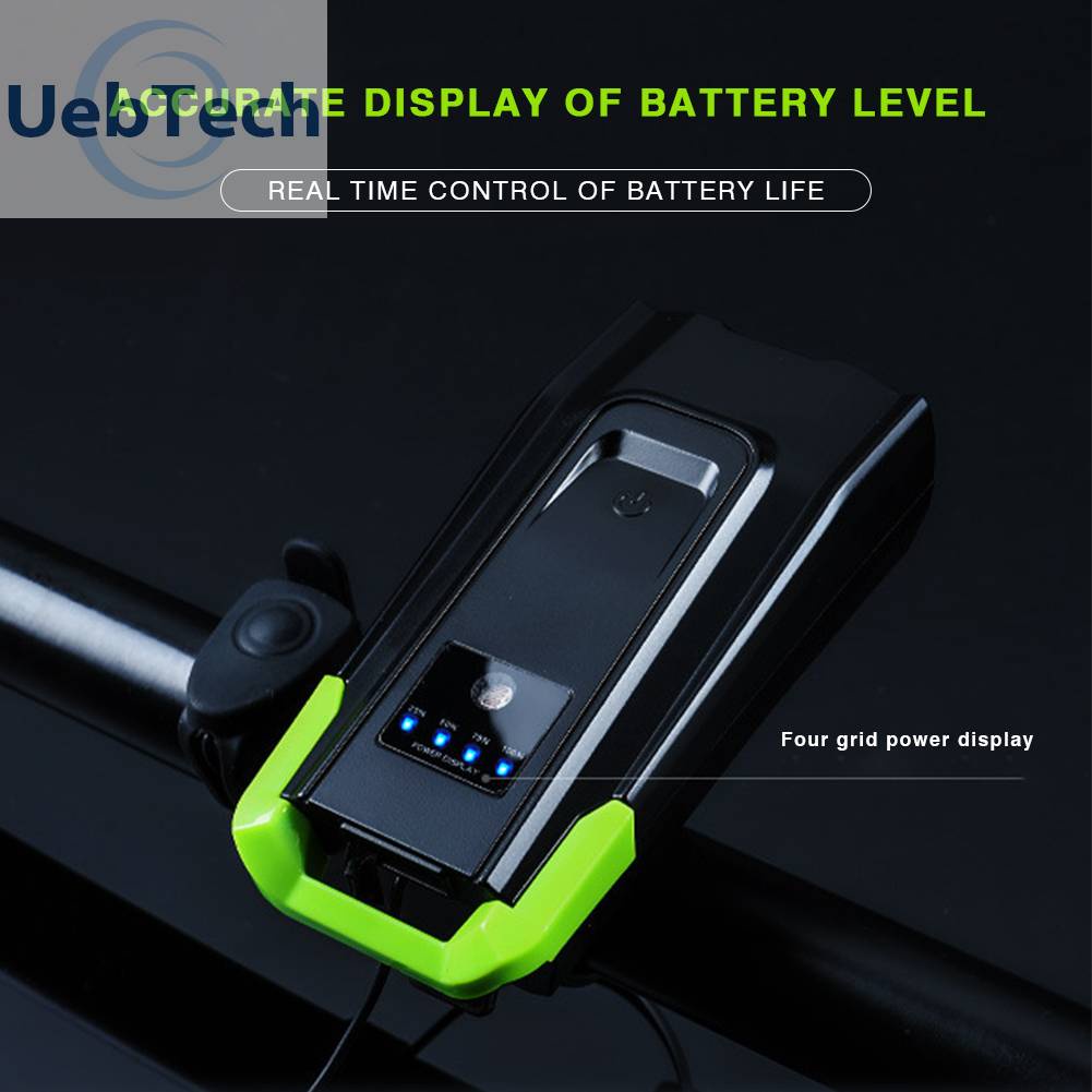 Đèn Pin Cảm Ứng Gắn Tay Lái Xe Đạp 120dB 4000mAh