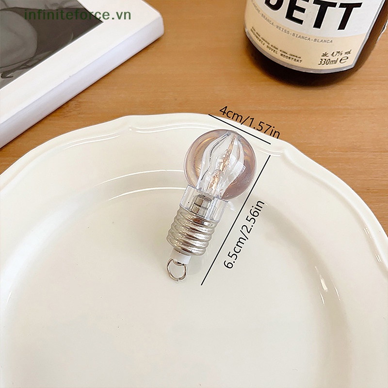 Kẹp Tóc Hình Bóng Đèn Phát Sáng Phong Cách Gothic Punk Cho Nữ