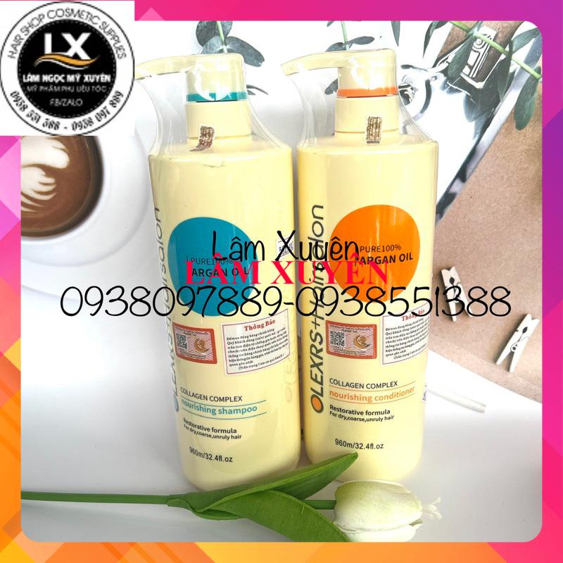 Cặp Dầu Gội Xả Olexrs Hair Salon 960ml Cho Tóc Khô Xơ Hư Tổn Tóc Gàu Ngăn Rụng Tóc ✨ CHÍNH HÃNG ✨ làm dày tóc dưỡng ẩm 🥰