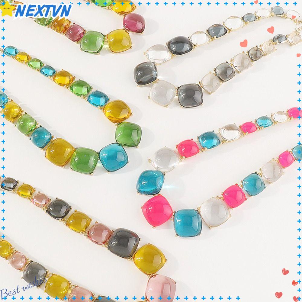 NEXTVN Vòng cổ Choker Trong Suốt Phong Cách Bohemian Thời Trang