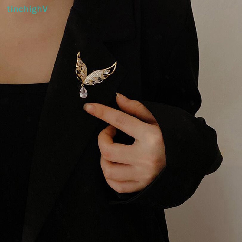 [TinchighV] Ghim Cài Áo Hình Cánh Rơi Ánh Sáng Thời Trang Chống Ánh Sáng Cho Quần Áo / Túi Xách [Mới]