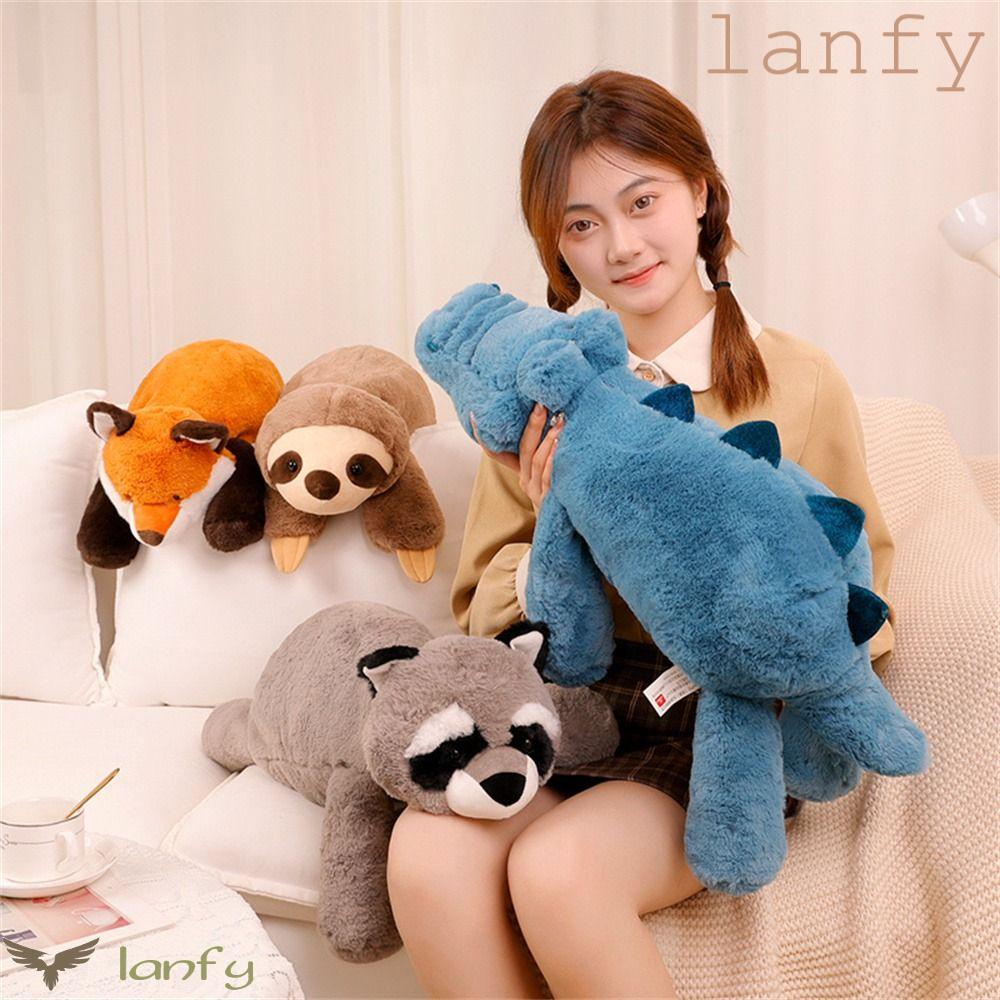 LANFY Đồ chơi nhồi bông Hình Cá Sấu Mềm Mại Trang Trí Phòng Ngủ