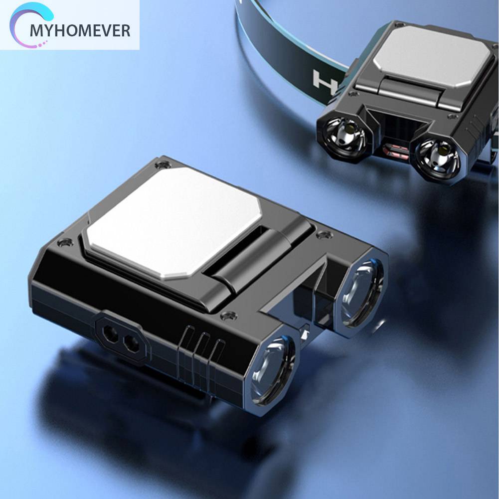 Đèn LED Đeo Đầu Cảm Biến Sóng XPE 400LM 1400mAh IPX4 Chống Thấm Nước Sạc USB Loại C