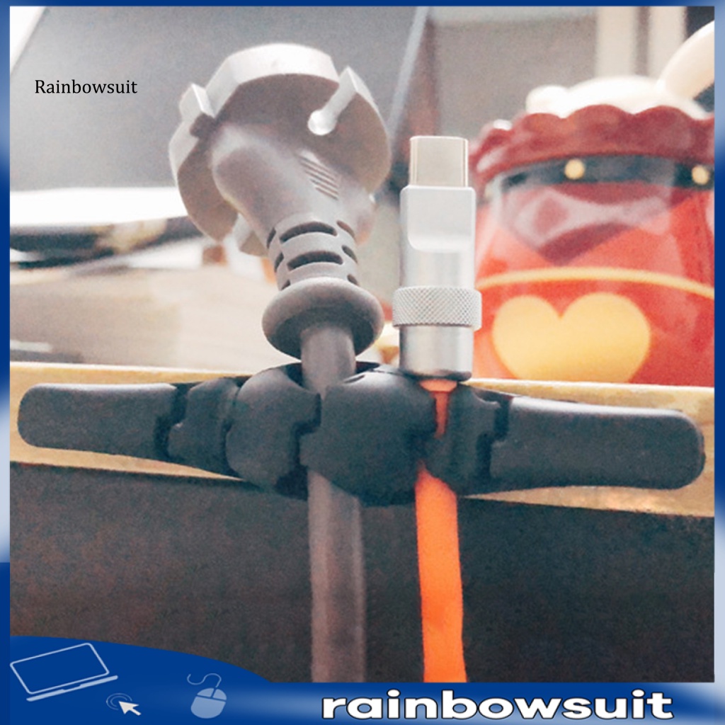 Bộ 10 Kẹp Cố Định Dây Cáp Chống Thấm Nước Tiện Dụng Cho Văn Phòng