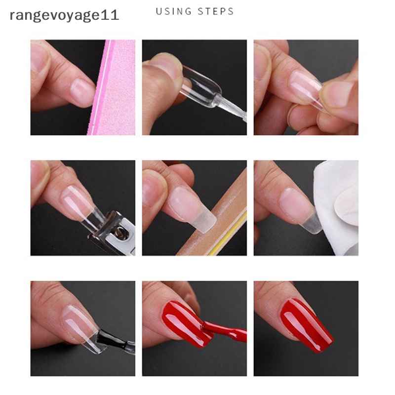 Set 120 Miếng Dán Nối Móng Hai Mặt Bằng Poly Chuyên Dụng