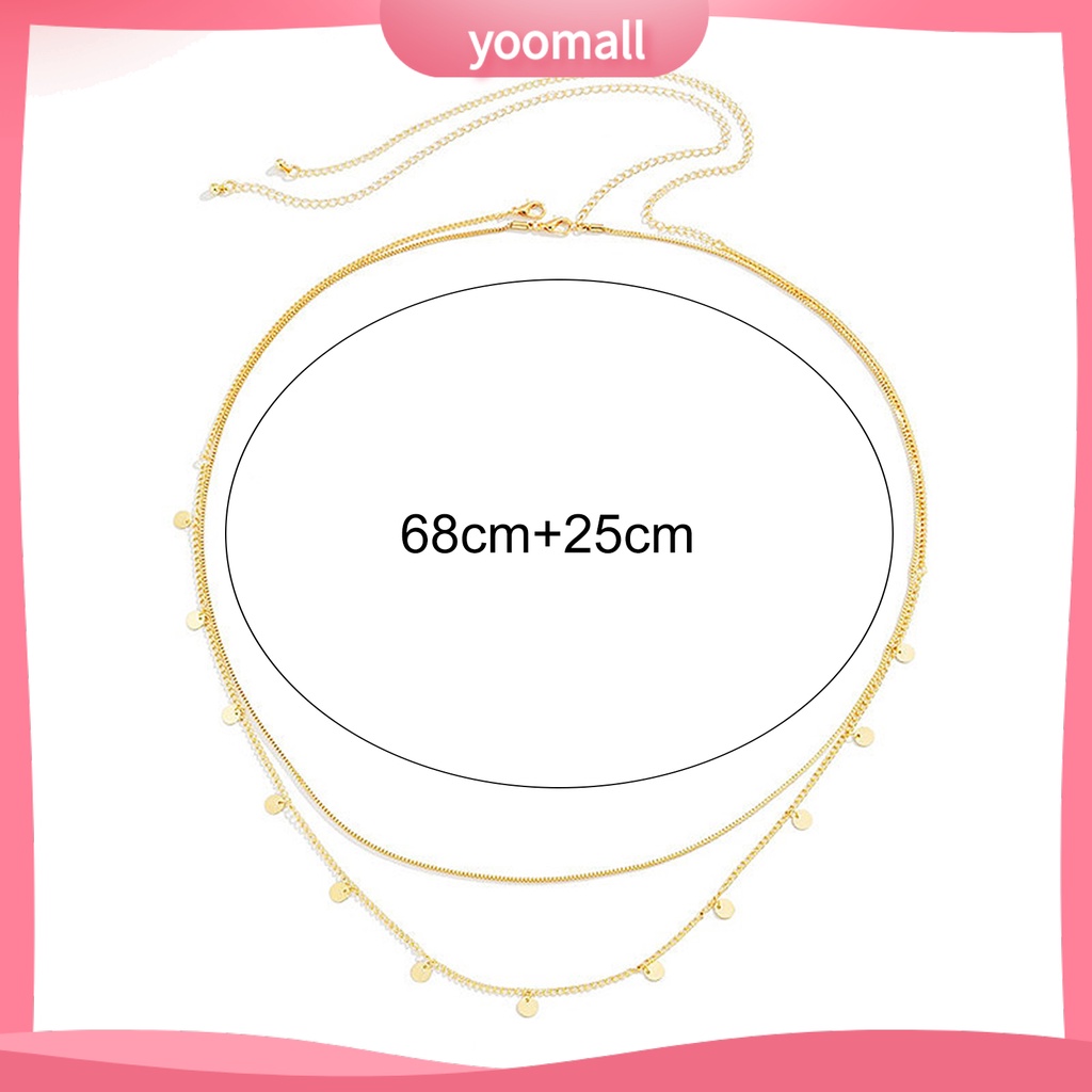 Dây Xích Đeo Hông Hai Lớp Toàn Diện Dùng Mặc Hàng Ngày