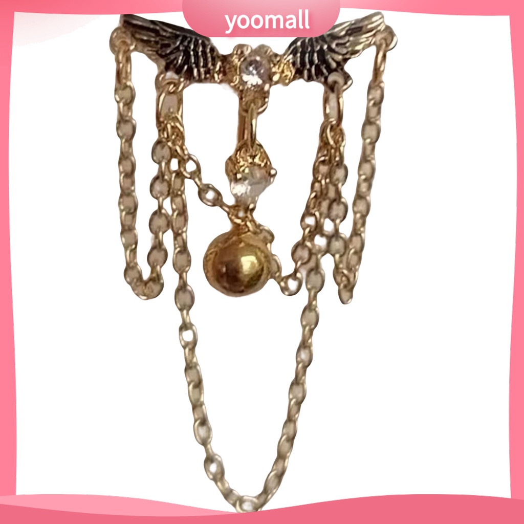 [YM] Khuyên Rốn Hình Trái Tim Lấp Lánh Quyến Rũ Chống Rỉ Sét Chống Dị Ứng Hợp Thời Trang Mặc Hàng Ngày