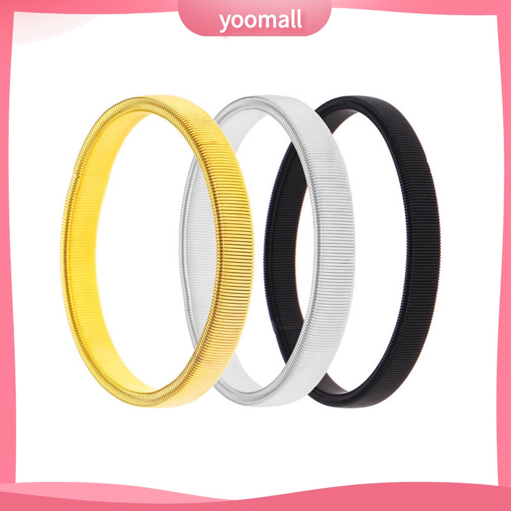 Vòng Đeo Tay Kim Loại Đàn Hồi Đơn Giản Cho Nam Giới