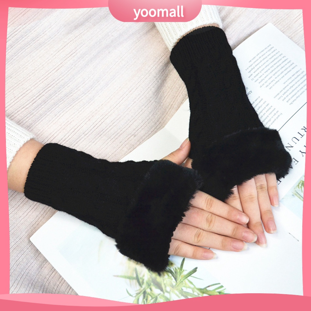 1 Đôi Găng Tay Dài Hở Ngón Cách Nhiệt Thoáng Khí Tốt