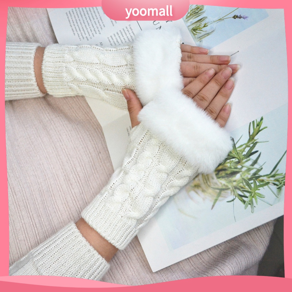 1 Đôi Găng Tay Dài Hở Ngón Cách Nhiệt Thoáng Khí Tốt