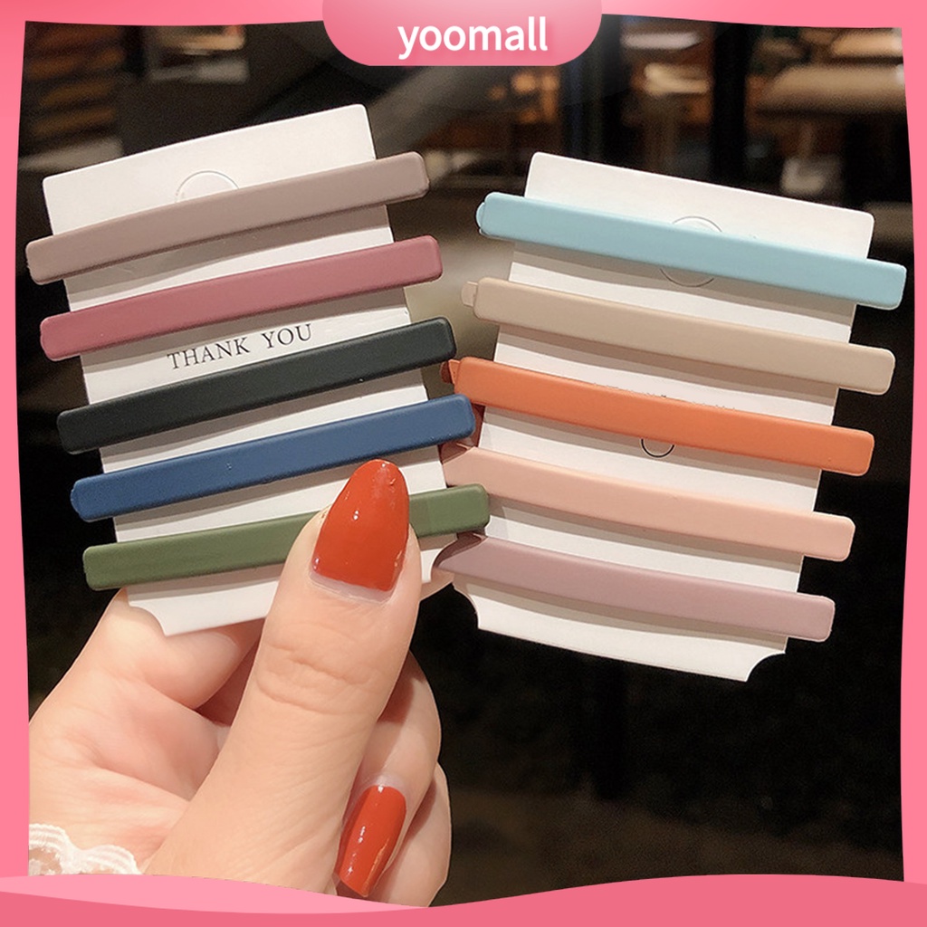 Set 10 Kẹp Tóc Co Giãn Cố Định Tóc Chống Nứt / Trượt Tiện Dụng Cho Nữ