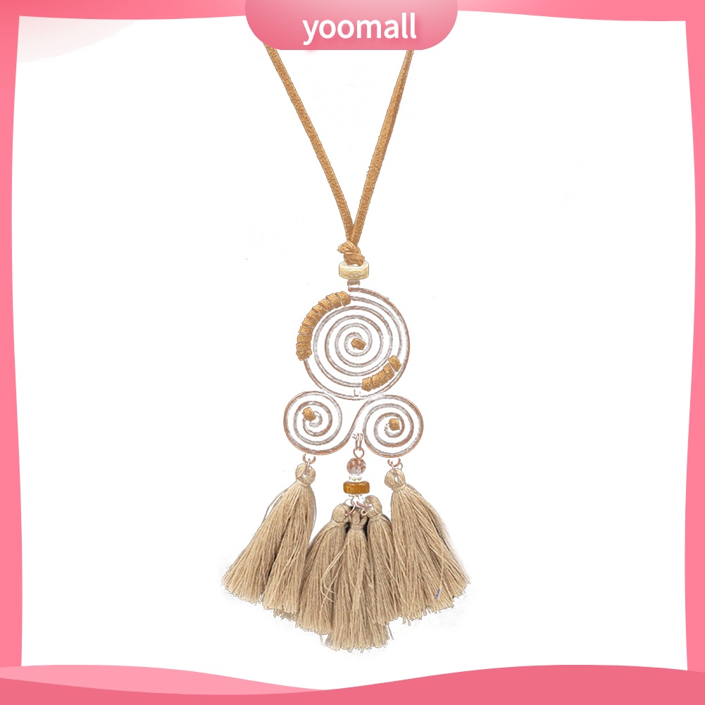 Vòng cổ Mặt Xoắn Ốc Phong Cách Bohemian Thời Trang