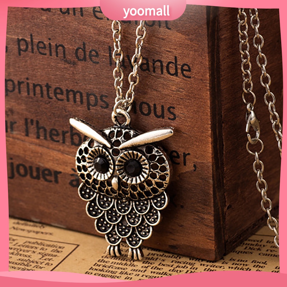 Vòng cổ Mặt Hình Cú Mèo Dễ Thương Phong Cách Vintage