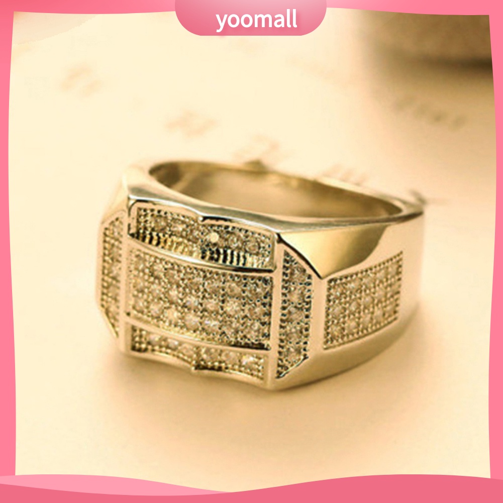 Nhẫn Đính Đá Thời Trang Sang Trọng Cho Nam