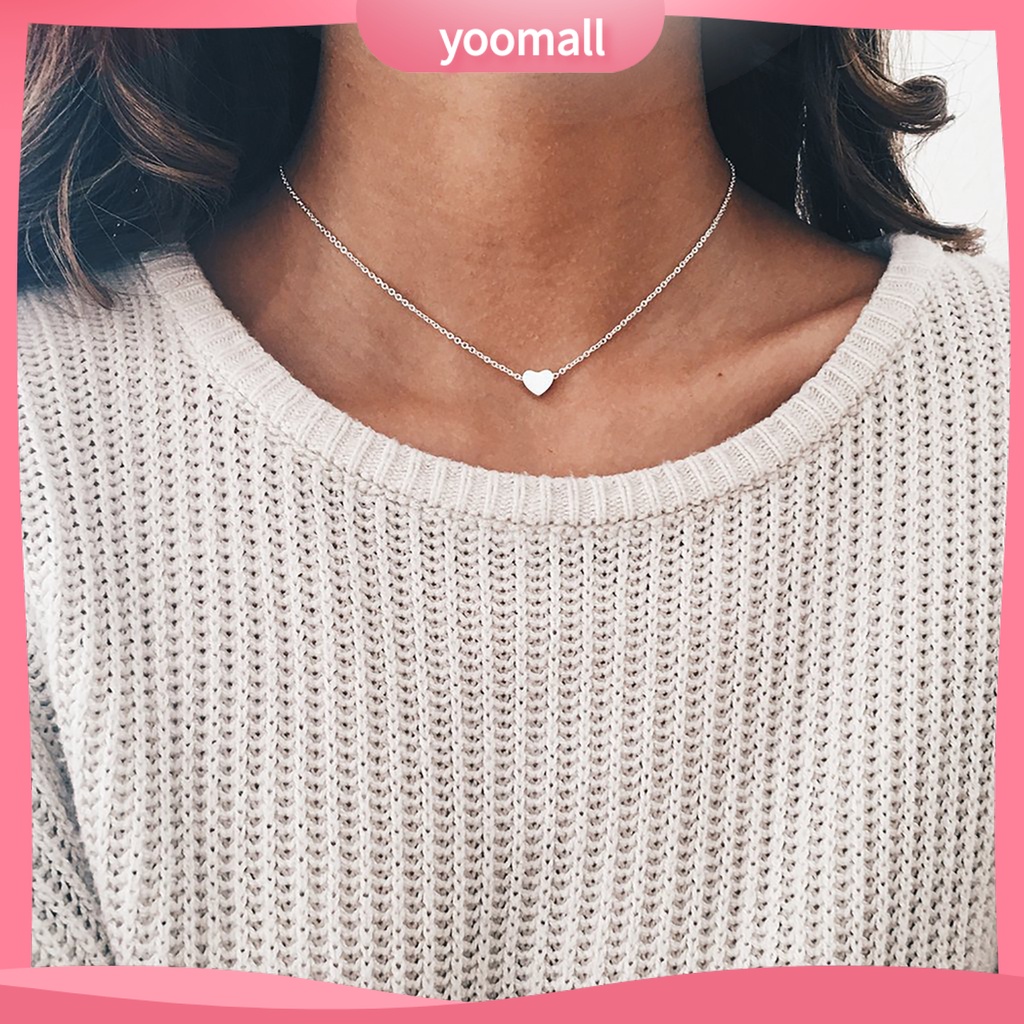 Vòng cổ Mặt Trái Tim Thời Trang Cho Nữ