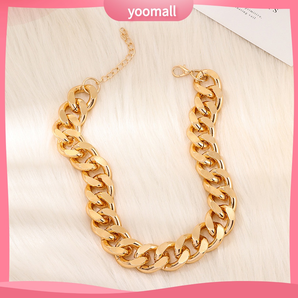 Vòng cổ Dạng Chuỗi Ngắn Dày Phong Cách Hip Hop Thời Trang Dự Tiệc Cho Nam Và Nữ