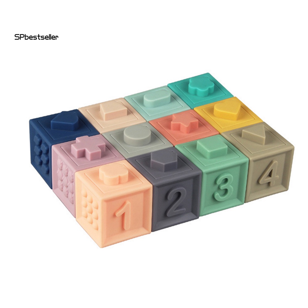 Bộ 12 Khối Xây Dựng Chữ Cái Massage Hỗ Trợ Giáo Dục Bé