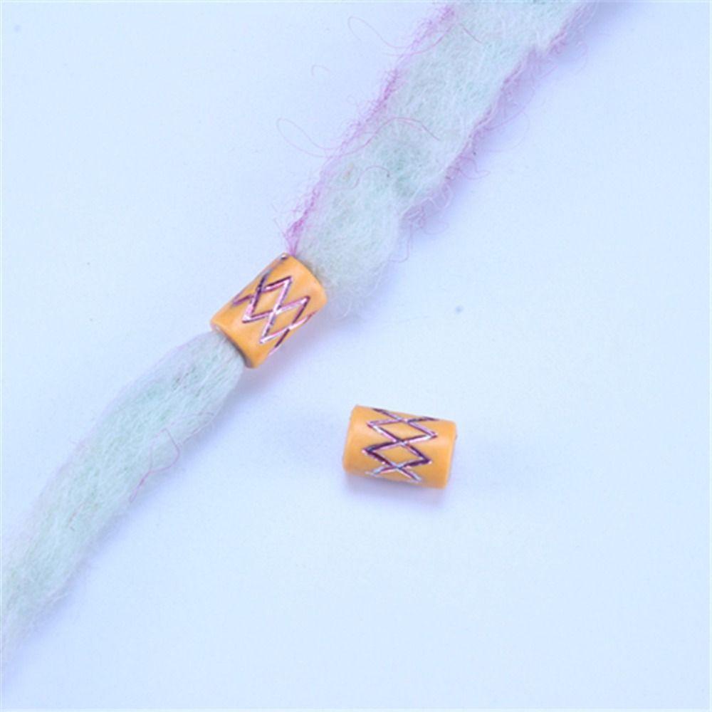 ANEMONE Bộ 30 Hạt Xỏ Lỗ To Bằng Nhựa Nhiều Màu Sắc Làm Phụ Kiện Tóc DIY Cho Nữ / Bé Gái / Trẻ Em