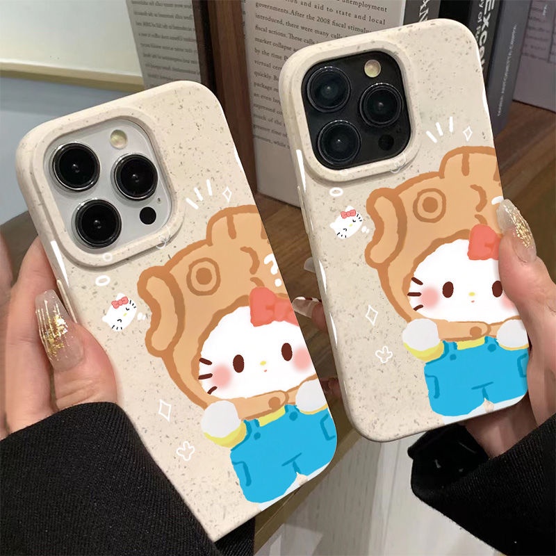 Ốp Điện Thoại Dẻo Họa Tiết Hoạt Hình Mèo Kt Dễ Thương Chống Sốc Cho iPhone12 TL7B 13max11 14pro7 plus 8