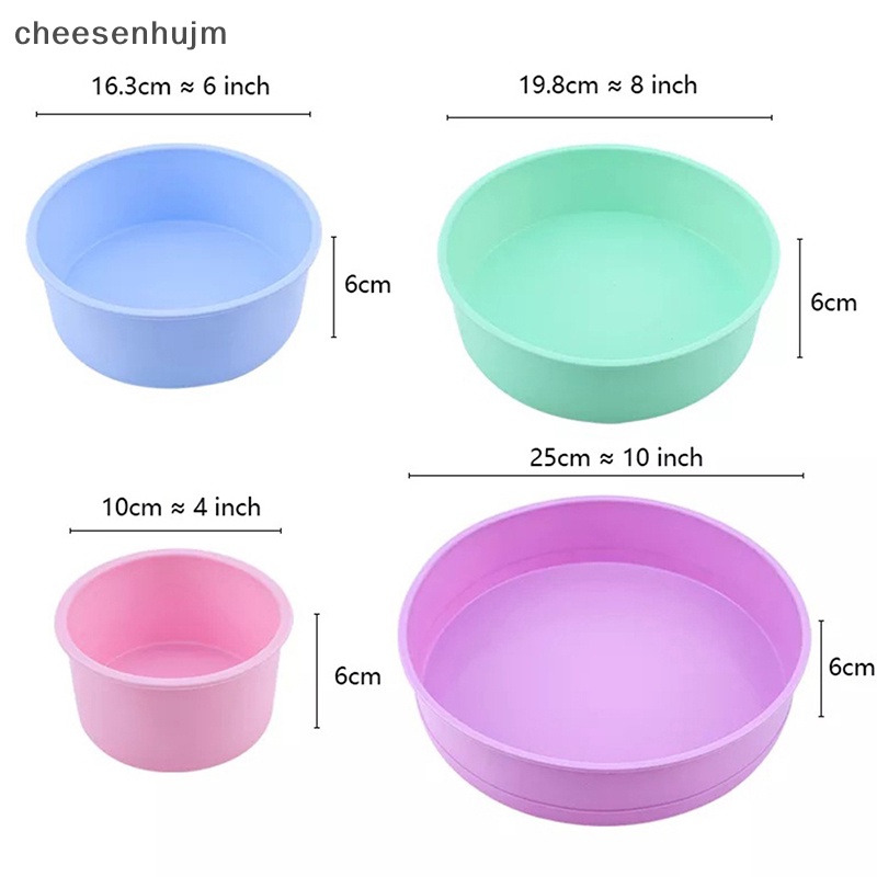 1 Khuôn Silicon Làm Bánh Hình Tròn Chất Lượng Cao