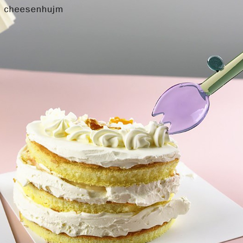 Muỗng Khuấy Cà Phê Bằng Thủy Tinh Trong Suốt Hình Hoa