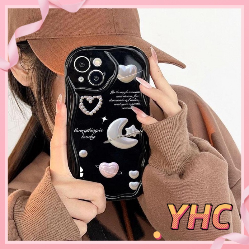 Ốp lưng iPhone Ngọc trai, tình yêu, mặt trăng, ngôi sao, vỏ điện thoại Silicone chống rơi Cho Iphone 6 / 6S / 6splus / se / 7 / 7plus / 8 / 8plus / X / xs / xsmax / 11 / 12 / 13 / 14 / Plus / pro / pro max-202