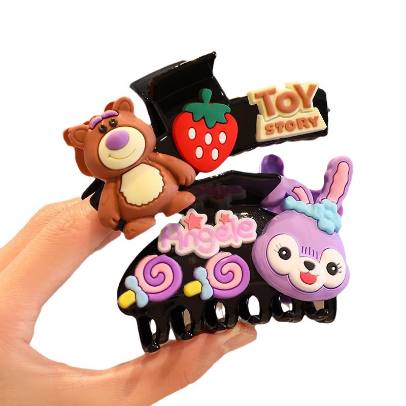 Kẹp Tóc Ngôi Sao Delu Màu Đỏ Internet Hàn Quốc Dễ Thương Cho Bé Gái