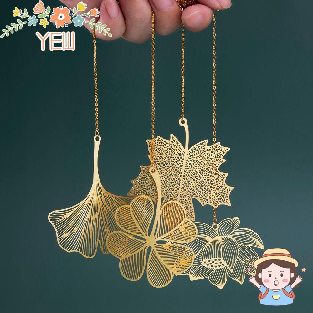 YEW Giá Đỡ Sách Bằng Kim Loại Hình Chiếc Lá Dễ Thương Xinh Xắn