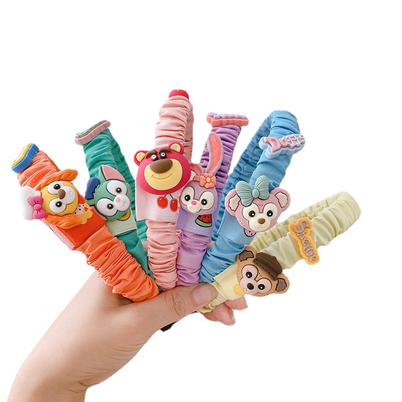 Siêu Hot_Cài Tóc Xếp Ly Họa Tiết Hoạt Hình Xinh Xắn Cho Bé Gái